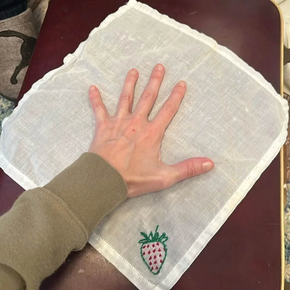 Vintage Cocktail Napkin Linen From an Estate Sale